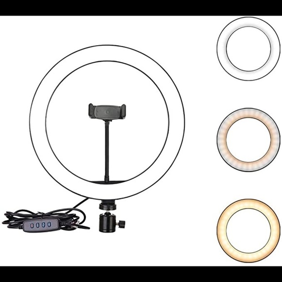 Ring Light Fill Dimmable with 3 Light Modes & 10 Brightness Level LED - Picture 1 of 4